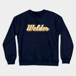 Welder typography Crewneck Sweatshirt